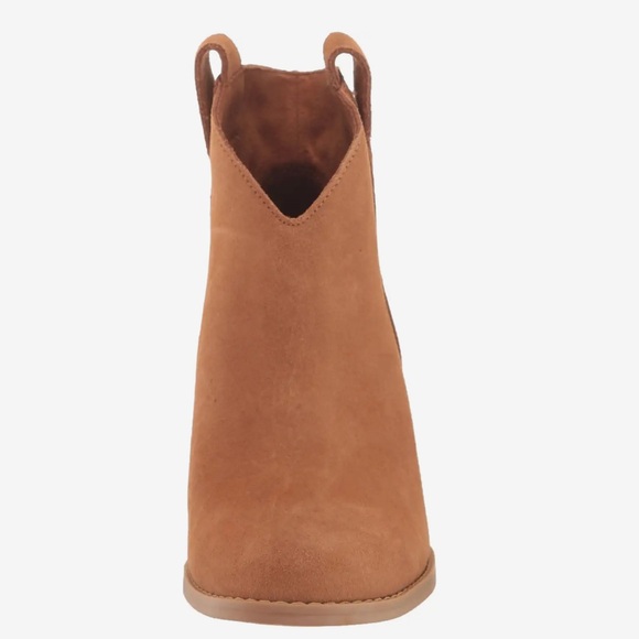 NWT TOMS CONSTANCE Heeled Boots 9.5 Tan Suede NEW NWOB no box Booties - Picture 2 of 7